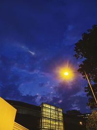 Low angle view of built structure against sky