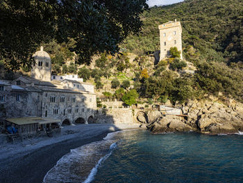 The monastery of san fruttuoso in liguria