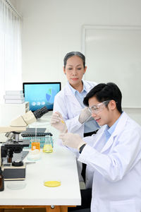 Portrait of female doctor working at clinic