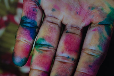 Close-up of hands