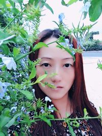 Portrait of young woman