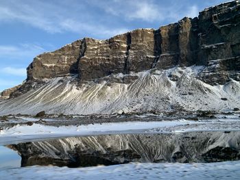 Scenic view of rocky mountains against sky