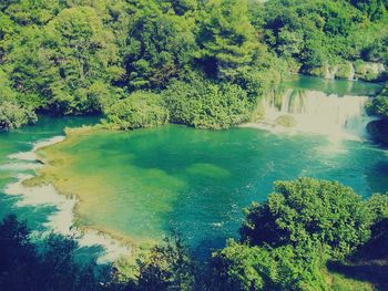 Scenic view of lake