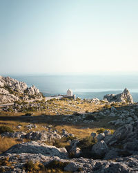 Amazing views at tulove grede in the velebit mountains in croatia
