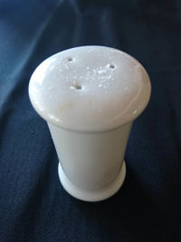 High angle view of drink on table