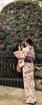 Woman with umbrella