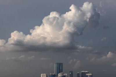 Low angle view of buildings against sky