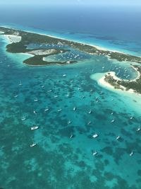 Aerial view of sea