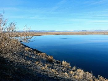 Scenic view of calm lake