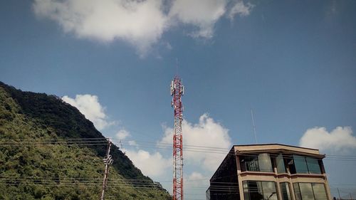 Low angle view of built structure against sky