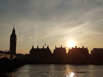 River at sunset