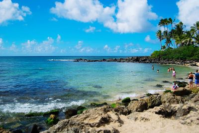 Panoramic view of sea against sky