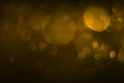 Defocused image of illuminated lights