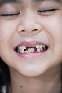 Close-up of smiling woman