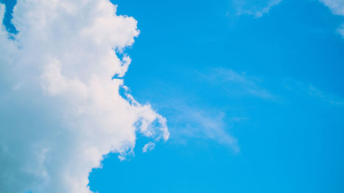 Low angle view of clouds in sky