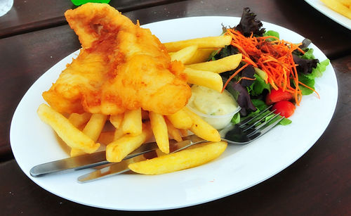 Close-up of food on plate