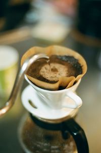 Close-up of drink on table