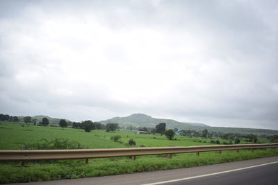 Scenic view of landscape against sky