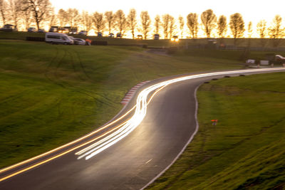 View of road passing through landscape