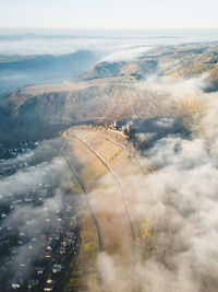 Aerial view of mountains