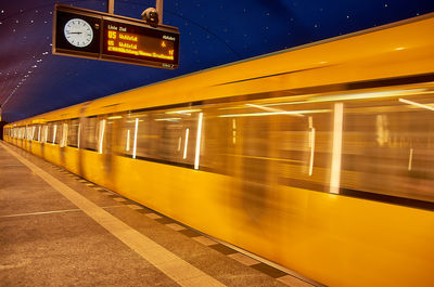 Train at railroad station