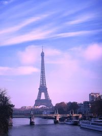 Eiffel tower against sky