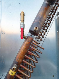 Close-up of machine part