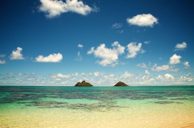 Scenic view of sea against sky