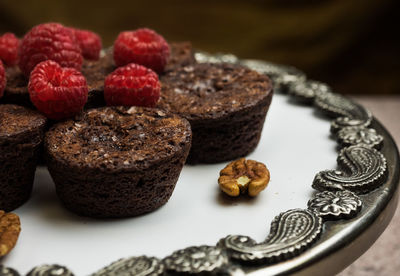 Close-up of chocolate cake