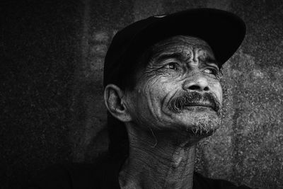 Close-up portrait of man