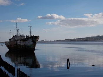 Boats in sea