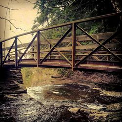 View of bridge over river