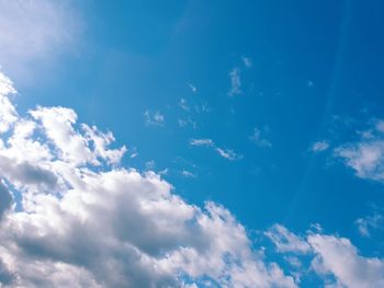 Low angle view of clouds in sky