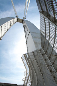 Low angle view of bridge against sky