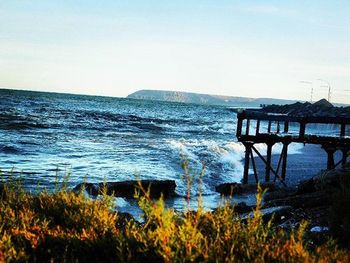 Scenic view of sea against sky