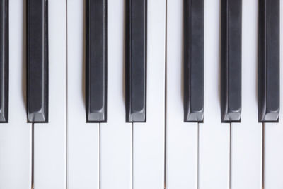 Full frame shot of piano keys