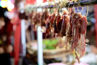 Close-up of food for sale at market stall