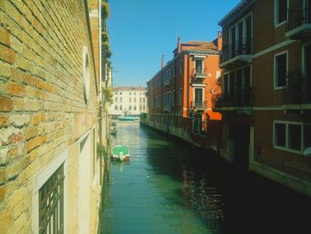 Canal along buildings