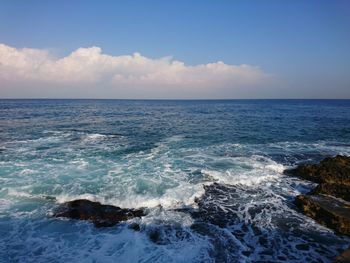 Scenic view of sea against sky