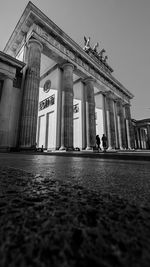 Low angle view of historical building