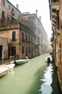 Canal amidst buildings in city