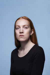 Portrait of redhead teenage girl