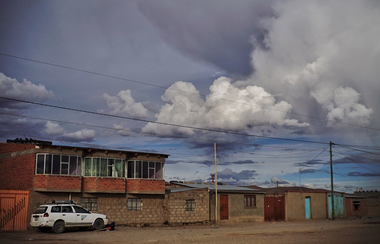 RESIDENTIAL BUILDINGS AGAINST SKY