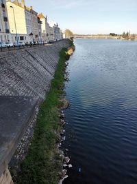 View of buildings by river