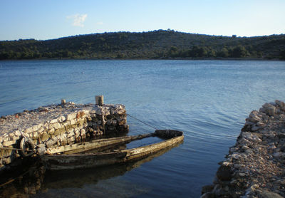 Scenic view of calm sea