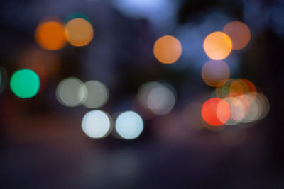 Defocused image of lights at night