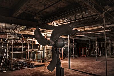 Interior of abandoned factory