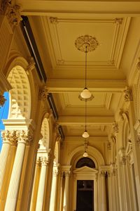 Low angle view of ceiling