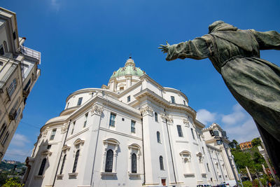 Low angle view of historical building