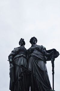 Low angle view of statue